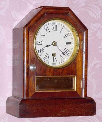 C.1880, Seth Thomas Clock Co., Thomaston, Conn., "Octagon Top "A", 30-hour cottage timepiece. — Antique Clocks Price Guide