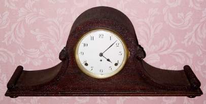 C.1921, Seth Thomas Clock Co., Thomaston, Conn, "TAMBOUR - 6", mahogany cased, time and gong strike, 8-day, mantel clock. — Antique Clocks Price Guide