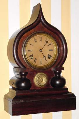C.1875, E. Ingraham and Co., Bristol, Conn., "Oriental" , 8-day time/strike mantel clock. — Antique Clocks Price Guide