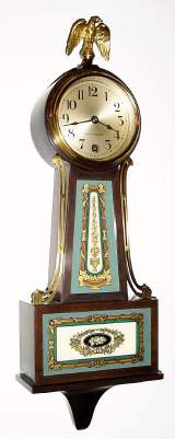 C.1930, Seth Thomas Clock Co., Thomaston, Conn, "Banjo No. 4" . 8-day banjo timepiece, spring driven. — Antique Clocks Price Guide