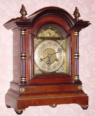 C.1910, Hamburg-American, 8-day time/strike mantel clock. — Antique Clocks Price Guide