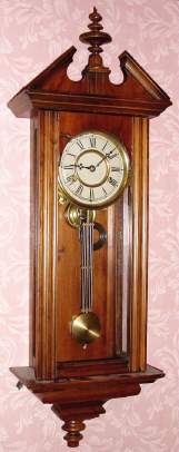 C.1886 New Haven Clock Co., "No. 25", 8-day time/strike wall clock. — Antique Clocks Price Guide