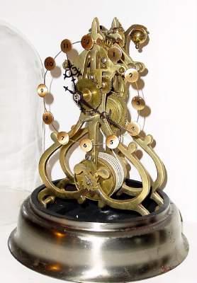 Mixed dates: English Skeleton clock, made from a nice C.1830 — Antique Clocks Price Guide