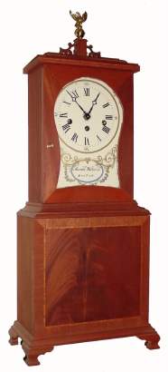 C.1985 (modern) Repro Mass Shelf Clock, Westminster Chime, the dial signed Aaron Willard, Boston. — Antique Clocks Price Guide