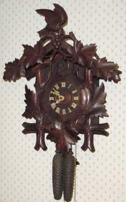 C.1910, German, 30-hour time/strike cuckoo clock. — Antique Clocks Price Guide