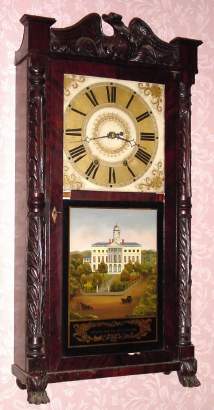 Mixed Lot, C.1835, Carved Case, (probably a Bartholomew) now with a Waterbury 8-day OG movement, — Antique Clocks Price Guide