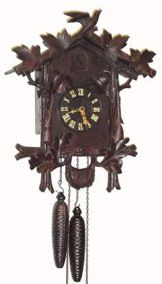 C.1910, Austria, (so marked) 30-hour time/strike cuckoo clock, less pendulum. — Antique Clocks Price Guide