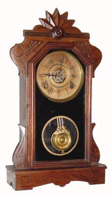C.1881, E. Ingraham and Co., Bristol, Conn., "Phenix", 8-day time/strike/alarm mantel clock. — Antique Clocks Price Guide