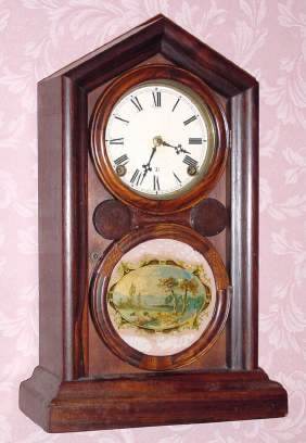 C.1905, E. Ingraham and Co., "Doric" , 8-day time/strike mantel clock. — Antique Clocks Price Guide
