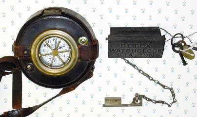 C.1950, Detex Watchclock Corp, New York, watchman's recording clock. — Antique Clocks Price Guide