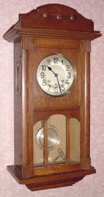 C.1930, German, Oak cased BOX clock, Westminster chime on steel rods, 8-day. — Antique Clocks Price Guide