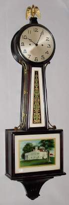C.1930, New Haven Clock Co., New Haven, Conn, WILLARD model, full size banjo clock, 30 day, spring. — Antique Clocks Price Guide