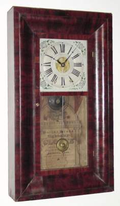 C.1839/40, Joseph Ives, Bristol, Conn, Rare 8-Day OG, with Ives unique drive arrangement, allowing the clock to run for 12 days. — Antique Clocks Price Guide