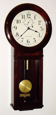 C.1935, Seth Thomas Clock Co., Thomaston, Conn, "REGULATOR No. 2" , in mahogany, 1-weight, 8-day. — Antique Clocks Price Guide