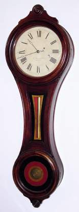 C.1875, E. Howard and Co., Boston, "Regulator No. 8", figure 8, in walnut, weight driven wall clock. — Antique Clocks Price Guide