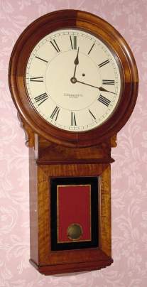 C.1880, E. Howard and Co., Boston, No. 70 Regulator in walnut, 8-day weight timepiece, early bezel style with flat section. — Antique Clocks Price Guide