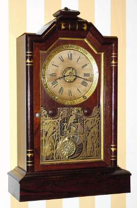 C.1886, Seth Thomas Clock Co., Thomaston, Conn., "Atlanta" , 8-day time/strike/alarm city series mantel clock. — Antique Clocks Price Guide
