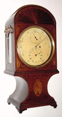 C.1850, English, Mantle Regulator in Regency style, single fusee movement with maintaining power and Graham dead beat escapement. — Antique Clocks Price Guide