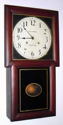 C.1908, Seth Thomas Clock Co., LITCHFIELD, 30 Day double spring timepiece, in a mahogany finished case. — Antique Clocks Price Guide