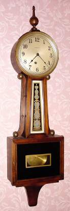 C.1915, E. Ingraham and Co., Bristol, Conn, "NYANZA" , spring banjo, 8-day time. — Antique Clocks Price Guide