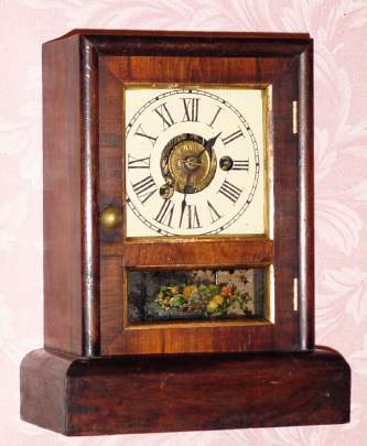C.1865, Seth Thomas Clock Co., Thomaston, "Cottage "E", 30-hour time/alarm cottage timepiece. — Antique Clocks Price Guide