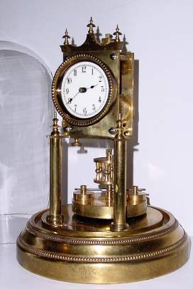 C.1902, German, Jahresuhrenfabrik, 400-day torsion pendulum timepiece in very good condition with an original disc pendulum. — Antique Clocks Price Guide