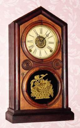 C.1905, E. Ingraham and Co., "Doric", 8-day time and strike mantel clock. — Antique Clocks Price Guide