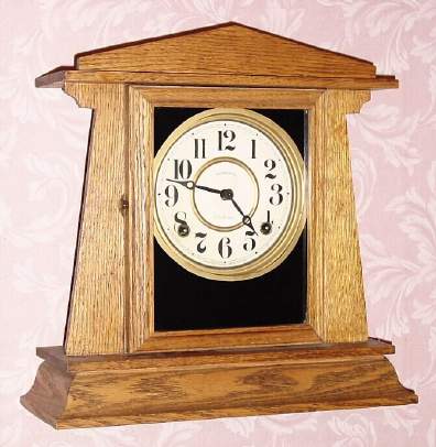 C.1929, E. Ingraham and Co., "Kitchenette No. 2", oak cased kitchen clock, 8-day time and strike. — Antique Clocks Price Guide
