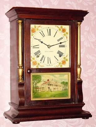 C.1926 Seth Thomas Clock Co., Thomaston, Conn., GILT COLUMN, 8-day time/strike mantel clock. — Antique Clocks Price Guide