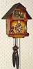  C.1985, German, Regula, 30-hour time/strike cuckoo clock. 