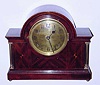  C.1925, William L. Gilbert Clock Co., Winsted, Conn 8-day time + strike mantel clock, in the French style, with turned brass columns. 