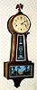  C.1915, New Haven Clock Co., New Haven, Conn, "Winsome Chime RGN", Westminster chime banjo clock, with Deco tablets.