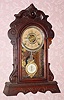  C.1885 F. Kroeber and Co, "Java" , 8-day time and strike, plus alarm, mantel clock. 