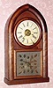  C.1852, E and A Ingraham, Bristol, Conn., 8-day time/strike/alarm beehive mantel clock. 