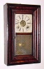  C.1850. Brewster and Ingrahams, Bristol, Conn, USA, Mini OOG, 30-hour, Brass Spring, time, strike and alarm. 