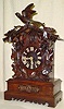  C.1910, German, shelf cuckoo, 2-day time/strike with restorations.