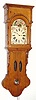  Mixed Lot: 19th Century Dutch Tail Clock case, stripped, now with C.1900, German painted dial clock striking movement. 