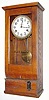  C.1935, Simplex Time Recording Co., Gardner, Mass, oak cased card punch clock. 