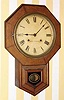  C.1924, Seth Thomas Clock Co., Thomaston, Conn., "Drop octagon 10 Inch" , 8-day time and strike wall clock. 