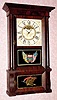  C.1837, No label, Birge Type, 8-day time and strike full column and cornice shelf clock. 