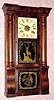  C.1885, Seth Thomas Clock Co, Thomaston, Conn, 8-day time and strike column and cornice shelf clock. 