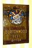  C.1948, English, Advertising Clock , for Burtonwood Best Bitter, electric movement. 
