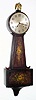  C.1929, William L. Gilbert Clock Co., Winsted, Conn, "Hamilton" , 8-day time and strike banjo clock. 