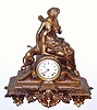  C.1874, Seth Thomas and Sons, "No. 8023", 14-day time/strike Figural mantel clock