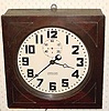  C.1930, Hamilton-Sangamo Corp., Lancaster, PA, electrically wound wall timepiece, style 12003.