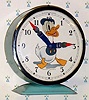  C.1965, Bayard, France, "Donald Duck" , 30-hour novelty alarm timepiece (Donald's head rocks back and forth as clock runs).