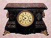  C.1898, (Dated) Seth Thomas Clock Co., "Servia", 8-day time/strike adamantine mantel clock. 