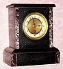  C.1900, French, 8-day black marble timepiece. 