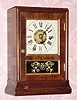  C.1865, Seth Thomas Clock Co., Plymouth Hollow, "Cottage "C", 30-hour time/alarm cottage timepiece. 