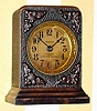  C.1905, Western Clock Mfg. Co., La Salle, IL, "Ironclad" , 30-hour iron cased alarm clock.